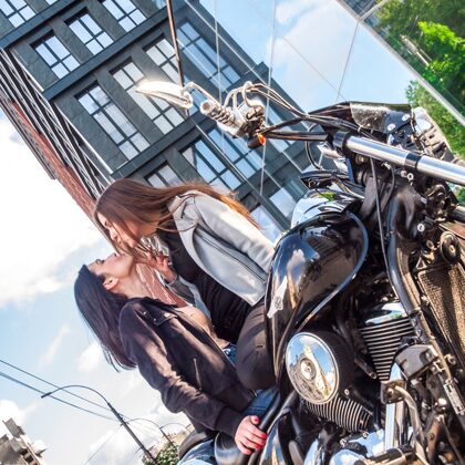 Поездка на мотоцикле в подарок, фотосессия