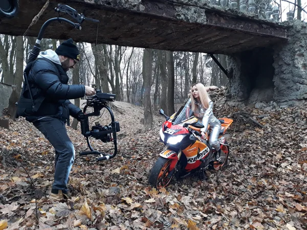 Аренда мотоцикла для съемок клипа, фильма
